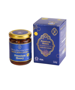 Mật ong đông trùng hạ thảo nhân sâm Canada (Hũ 240g)