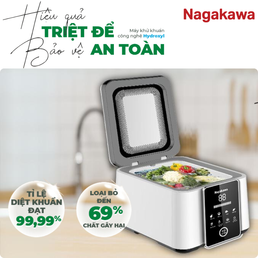 Máy khử khuẩn thực phẩm Nagakawa NAG3906