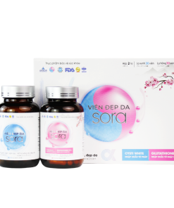 Bộ đôi viên uống đẹp da Sora – Cải thiện sạm nám, dưỡng sáng da (2 hộp/60 viên)