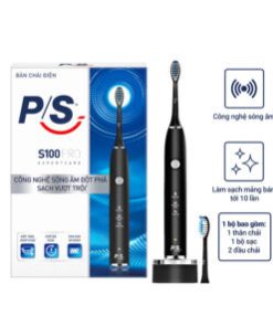 Bàn Chải Điện P/S Sạch Sâu, Công Nghệ Sóng Âm S100 Màu đen
