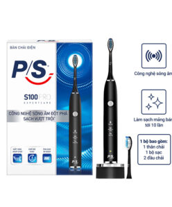 Bàn Chải Điện P/S Sạch Sâu, Công Nghệ Sóng Âm S100 Màu đen