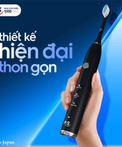 Bàn Chải Điện P/S Sạch Sâu, Công Nghệ Sóng Âm S100 Màu đen