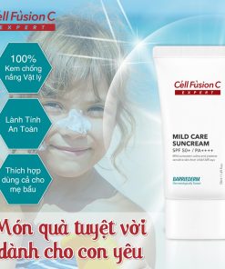 Kem chống nắng làm dịu da, tăng cường hàng rào bảo vệ da 50ml – Cell Fusion C Expert Mild Care Suncream SPF 50+/ PA++++