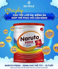 Naruto Pedia – Sữa bột dinh dưỡng cho trẻ 1-10 tuổi, hỗ trợ tăng cân & phát triển khỏe mạnh 850g