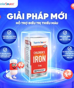 Viên ngậm Nano Children’s Iron (5mg) – Bổ sung sắt, ngừa thiếu máu do thiếu sắt