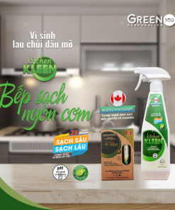 Bộ vi sinh lau chùi dầu mỡ Kitchen Kleen (01 Chai 500ml + 03 ống 5ml)