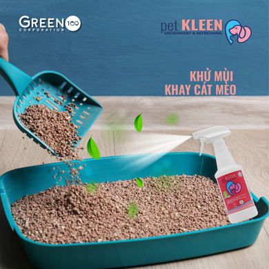 Bộ vi sinh khử mùi thú cưng Pet Kleen (1 chai 500ml + 1 ống 5ml)