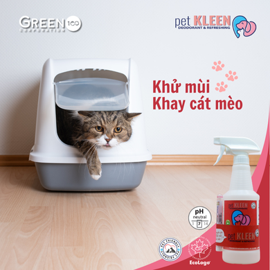 Bộ vi sinh khử mùi thú cưng Pet Kleen (1 chai 500ml + 1 ống 5ml)