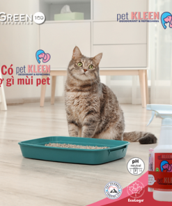 Bộ vi sinh khử mùi thú cưng Pet Kleen (1 chai 500ml + 1 ống 5ml)