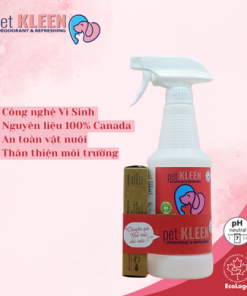 Bộ vi sinh khử mùi thú cưng Pet Kleen (1 chai 500ml + 3 ống 5ml)