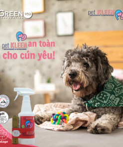 Bộ vi sinh khử mùi thú cưng Pet Kleen (1 chai 500ml + 3 ống 5ml)