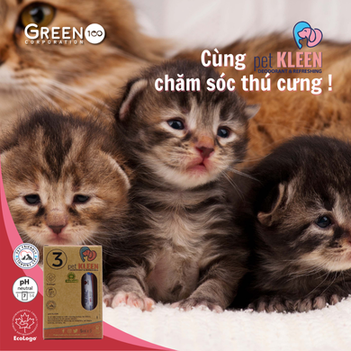 Hộp vi sinh khử mùi thú cưng Pet Kleen (3 ống 5ml)