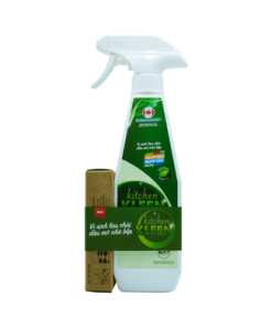 Bộ vi sinh lau chùi dầu mỡ Kitchen Kleen (01 Chai 500ml + 03 ống 5ml)
