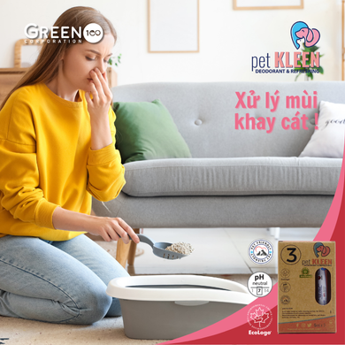 Hộp vi sinh khử mùi thú cưng Pet Kleen (3 ống 5ml)