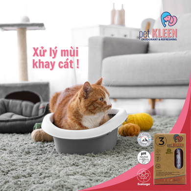 Hộp vi sinh khử mùi thú cưng Pet Kleen (3 ống 5ml)