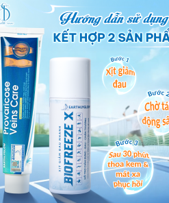 Combo hỗ trợ giảm đau nhanh Biofreeze & Earthlyglow