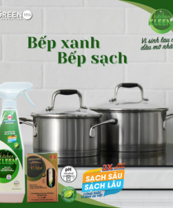 Bộ vi sinh lau chùi dầu mỡ Kitchen Kleen (01 Chai 500ml + 03 ống 5ml)