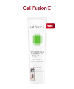 Kem chống nắng phổ rộng cho da dầu mụn Advanced Clear Sunscreen 100 SPF 50+ PA++++ Cell Fusion C 50ml