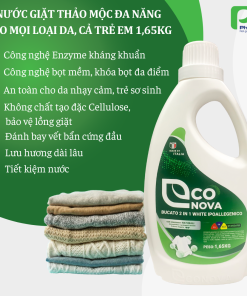 Nước giặt xả thảo mộc Econova (Chai 1.65kg)