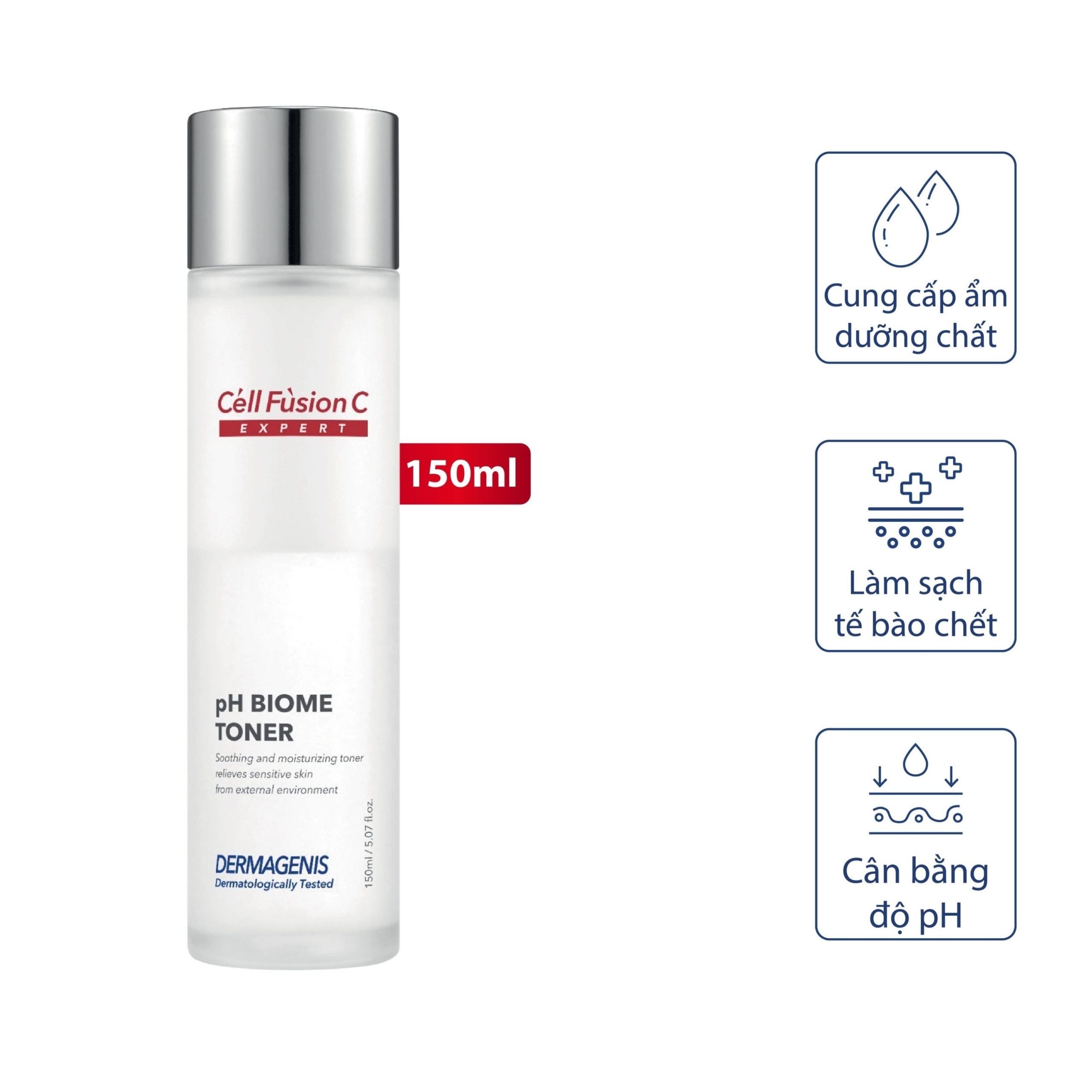 Toner Cấp Ẩm, Tăng Cường Hàng Rào Bảo Vệ Da 150ml – Cell Fusion C Expert Dermagenis pH Biome Toner