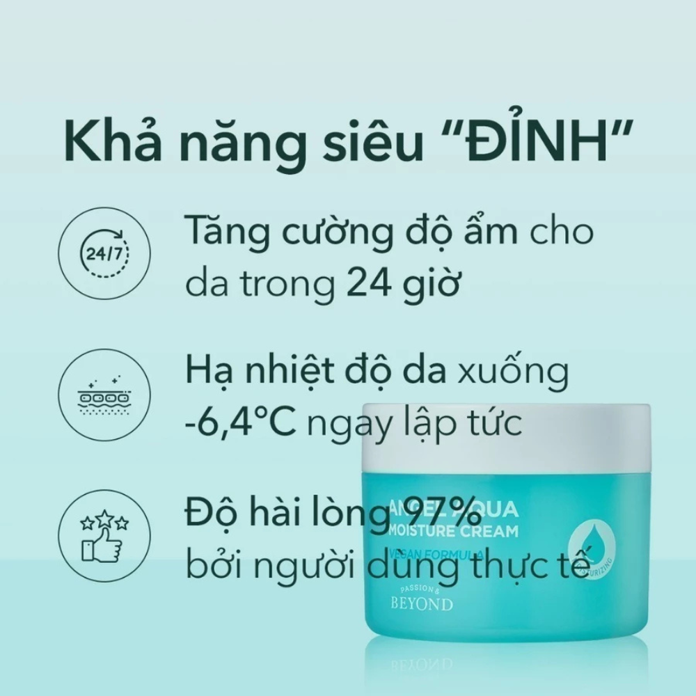 Kem dưỡng ẩm dịu da Thuần chay BEYOND Angel Aqua Moisture Cream 150ml (BEYOND ANGEL AQUA MOISTURE CREAM)
