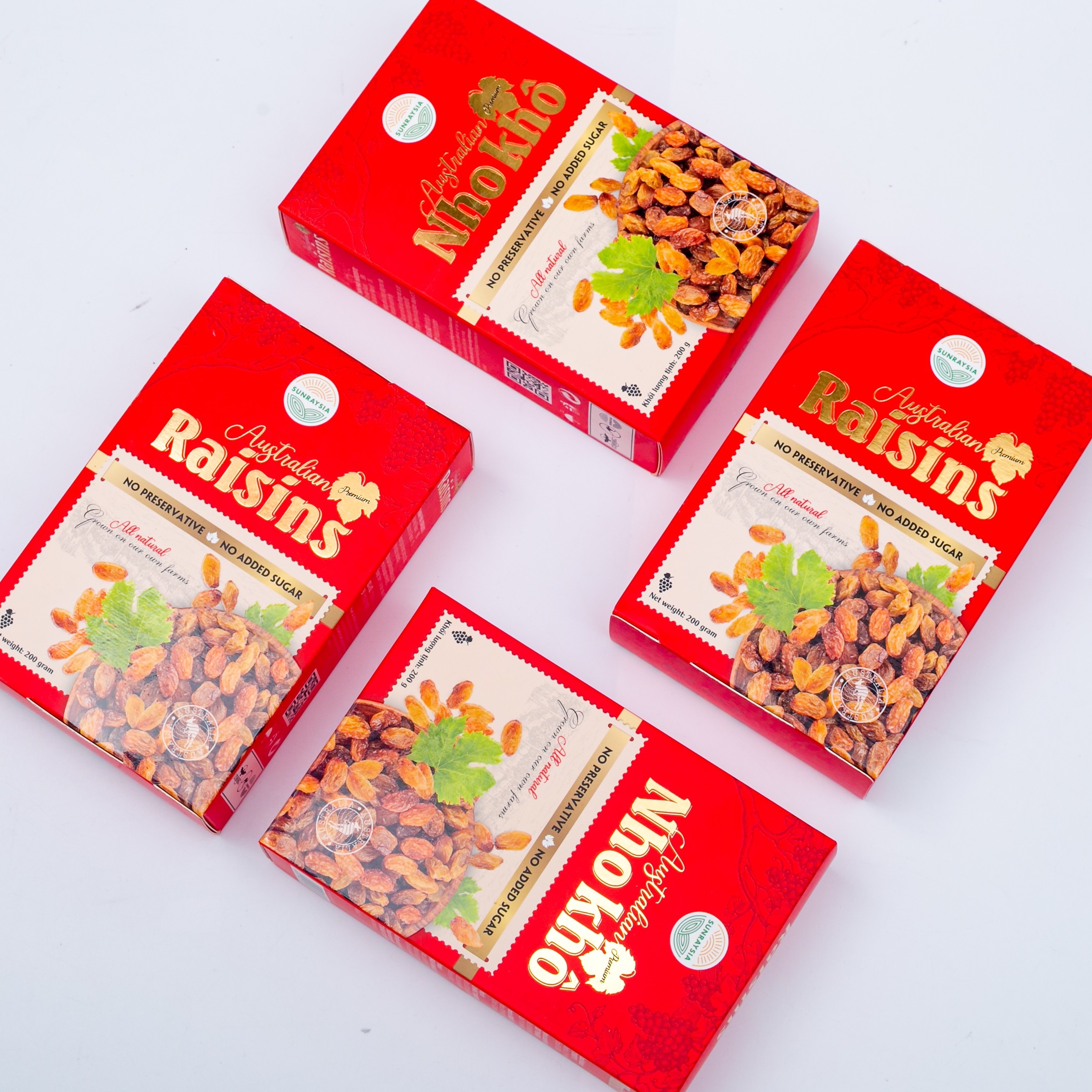 Nho khô tự nhiên nhập khẩu Úc (hộp 200g)