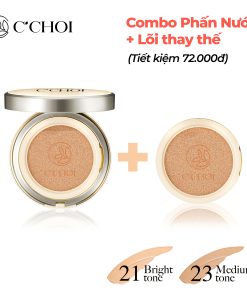 Combo phấn nước + lõi C’Choi Herbal DD Cushion