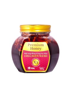 Mật ong đông trùng hạ thảo Collagen Nano (500gr)