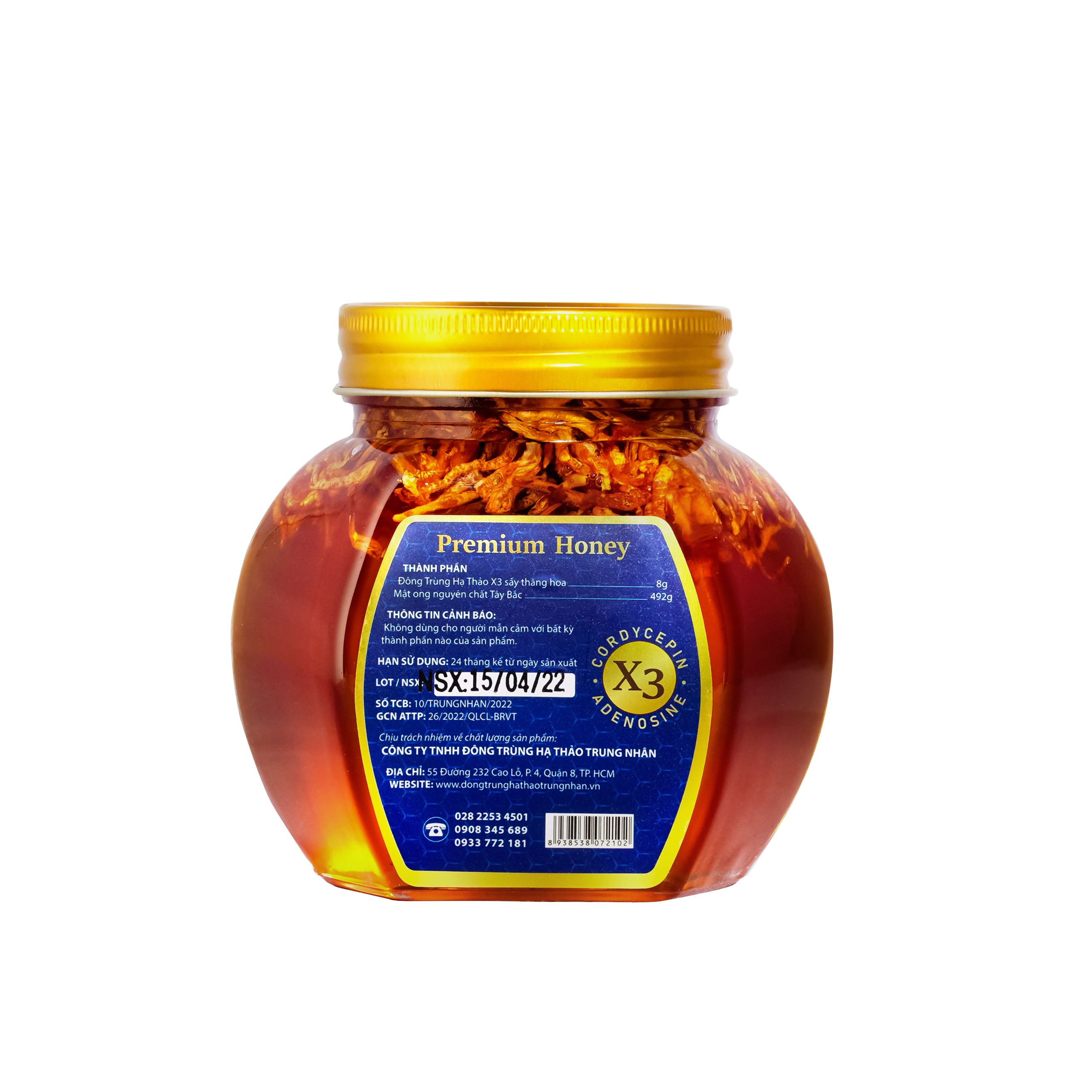 Mật ong đông trùng hạ thảo Extra Plus (500g)