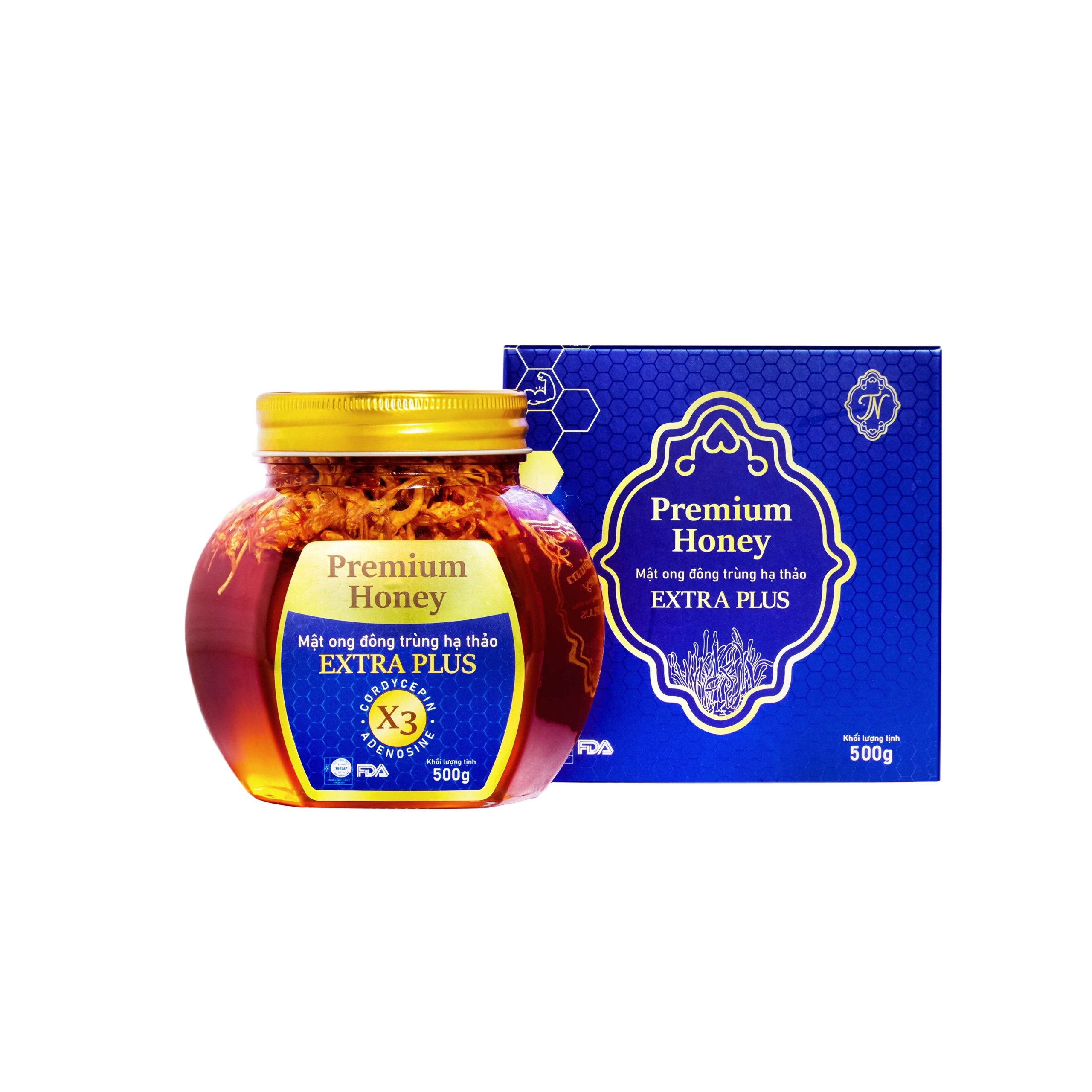 Mật ong đông trùng hạ thảo Extra Plus (500g)