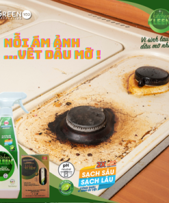 Bộ vi sinh lau chùi dầu mỡ Kitchen Kleen (01 Chai 500ml + 03 ống 5ml)