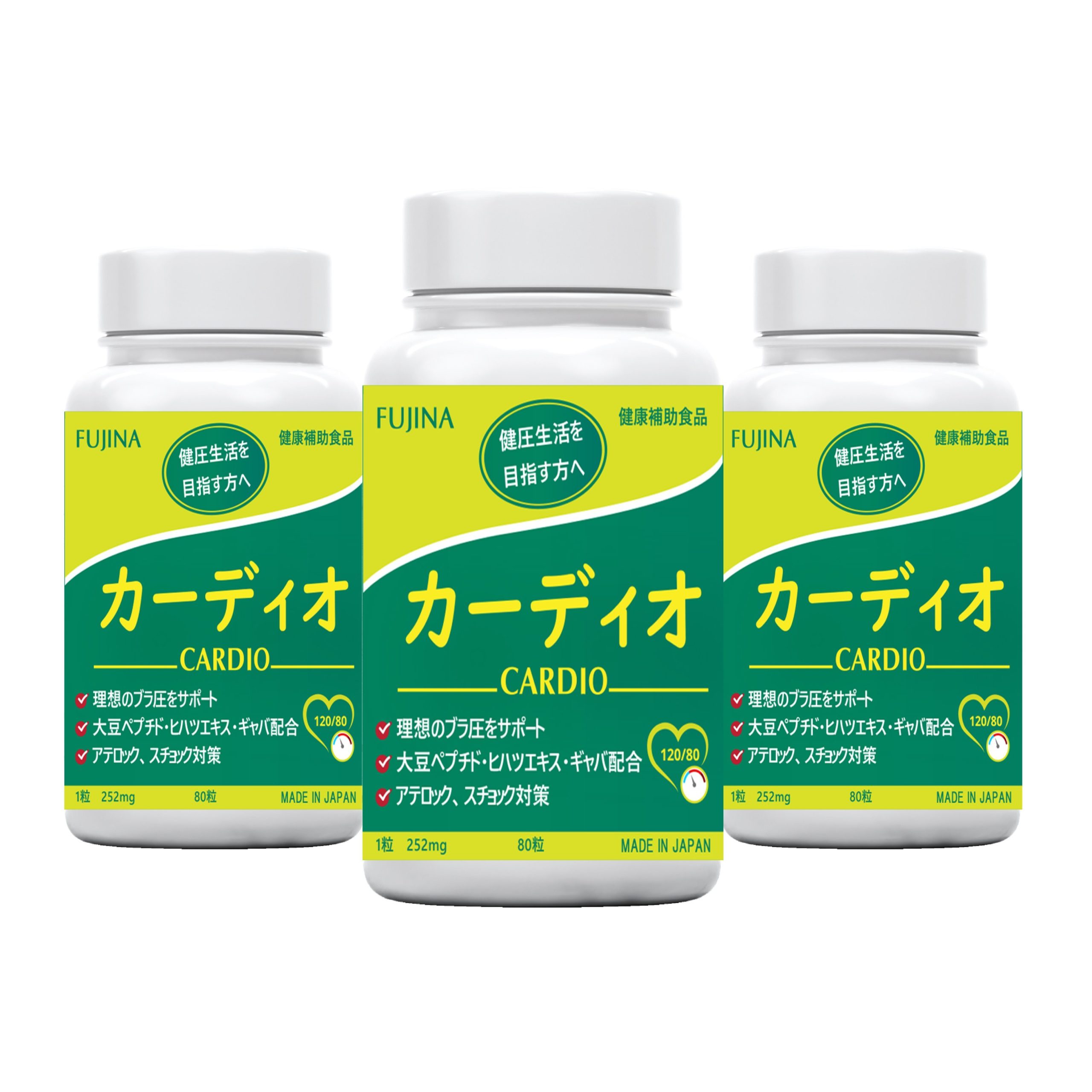 Viên uống hỗ trợ ổn định huyết áp Cardio Fujina (Hộp 80 viên)