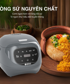 Nồi cơm điện lòng sứ dưỡng sinh Mishio MK365 (0.8L)