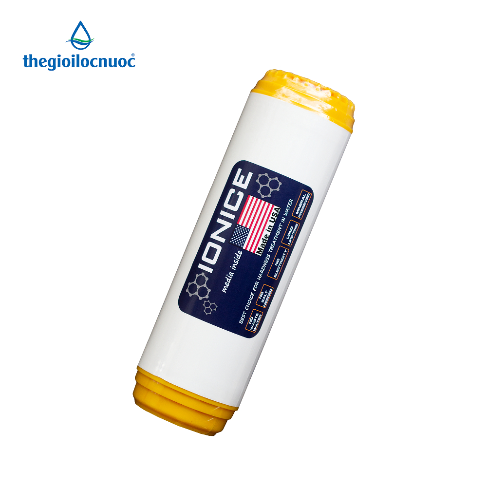 Lõi lọc chống bám cặn nước cứng Ionice 10″, model: F-ION10