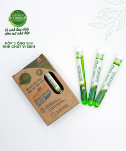 Hộp vi sinh lau chùi dầu mỡ Kitchen Kleen (03 ống 5ml)
