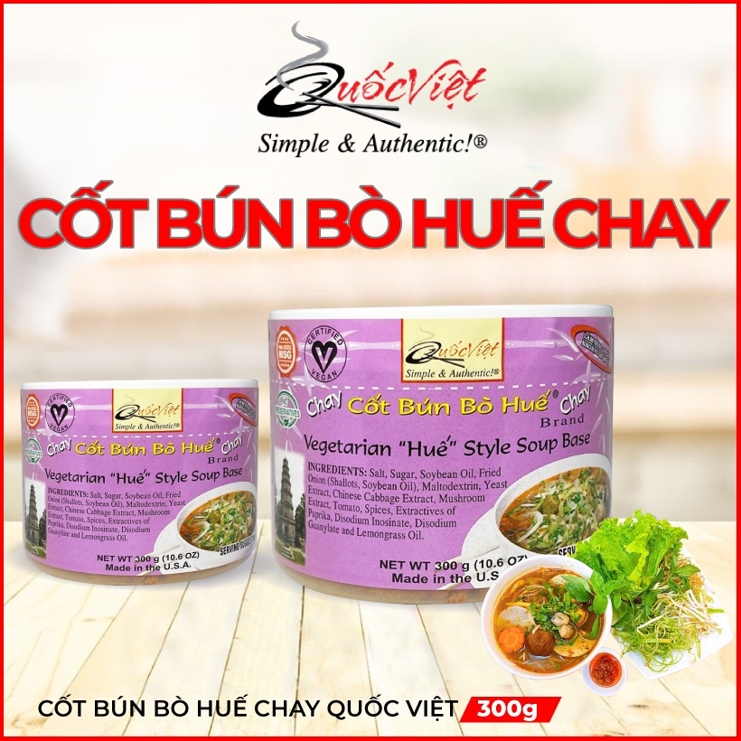 Cốt Bún Bò Huế Chay® Brand – Vegetarian “Hue” Style Soup Base