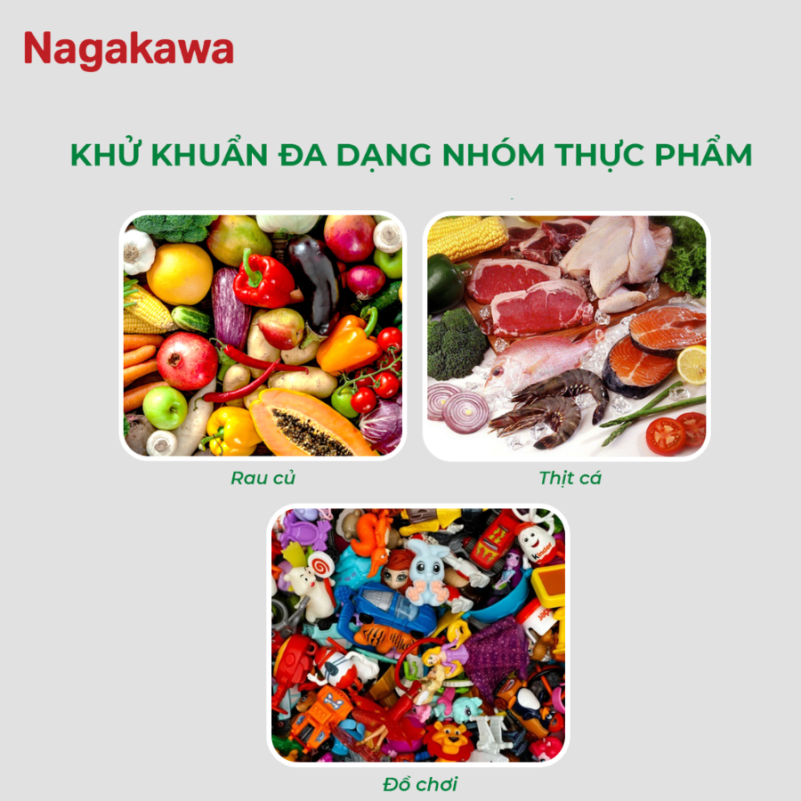 Máy khử khuẩn thực phẩm Nagakawa NAG3906