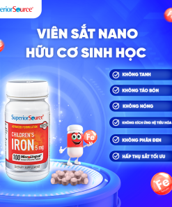 Viên ngậm Nano Children’s Iron (5mg) – Bổ sung sắt, ngừa thiếu máu do thiếu sắt