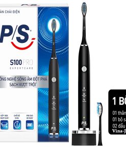 Bàn Chải Điện P/S Sạch Sâu, Công Nghệ Sóng Âm S100 Màu đen