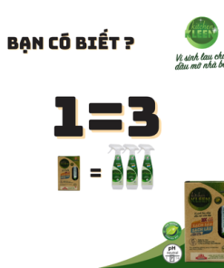 Hộp vi sinh lau chùi dầu mỡ Kitchen Kleen (03 ống 5ml)