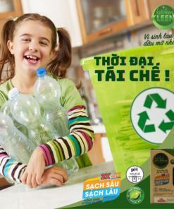 Hộp vi sinh lau chùi dầu mỡ Kitchen Kleen (03 ống 5ml)