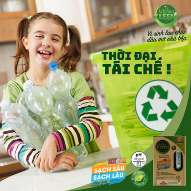 Hộp vi sinh lau chùi dầu mỡ Kitchen Kleen (03 ống 5ml)