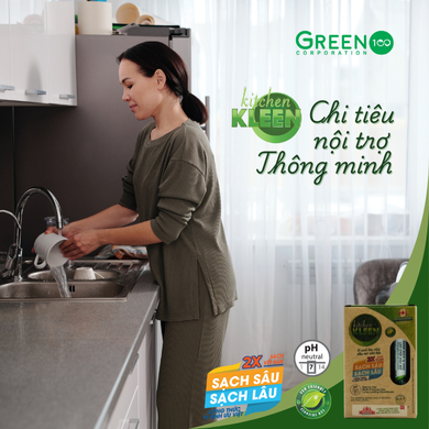 Hộp vi sinh lau chùi dầu mỡ Kitchen Kleen (03 ống 5ml)