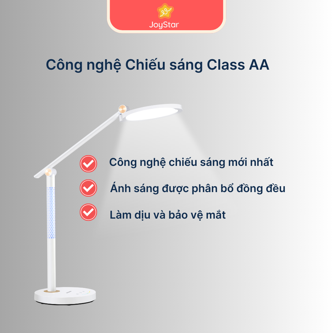 Đèn bàn LED bảo vệ thị lực JoyStar E10 màu trắng (White)