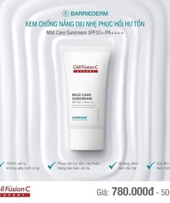 Kem chống nắng làm dịu da, tăng cường hàng rào bảo vệ da 50ml – Cell Fusion C Expert Mild Care Suncream SPF 50+/ PA++++