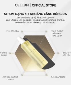 Serum Dạng Xịt Khoáng Căng Bóng Da CELLBN Cấp ẩm & căng bóng với vòi xịt phun sương siêu mịn 155ml