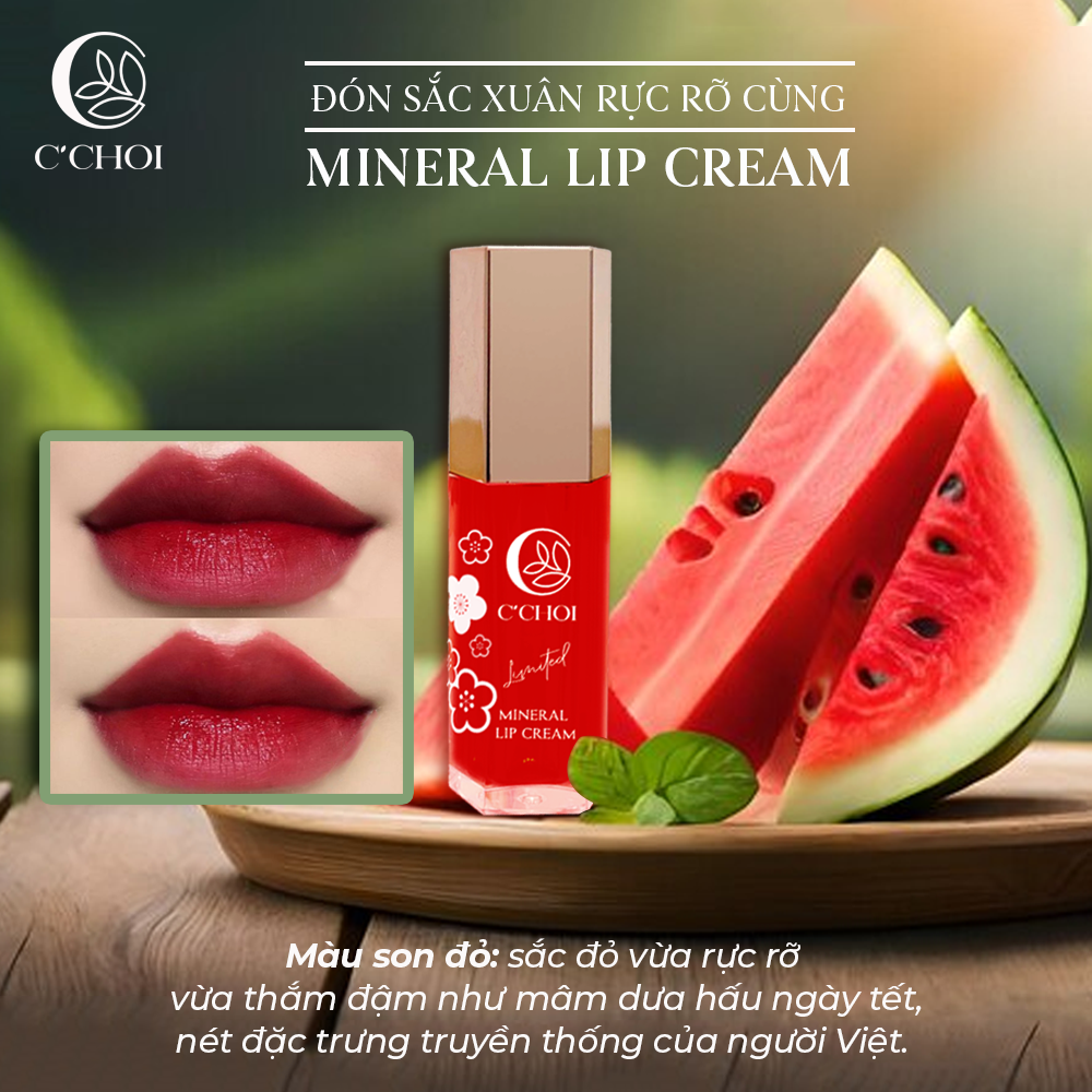 Son kem khoáng (phiên bản giới hạn) – Mineral Lip Cream – Limited 2024