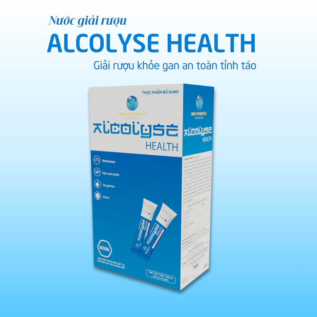 Nước uống giải rượu Alcolyse – Hỗ trợ giải độc gan, giảm tác hại do rượu (200ml)
