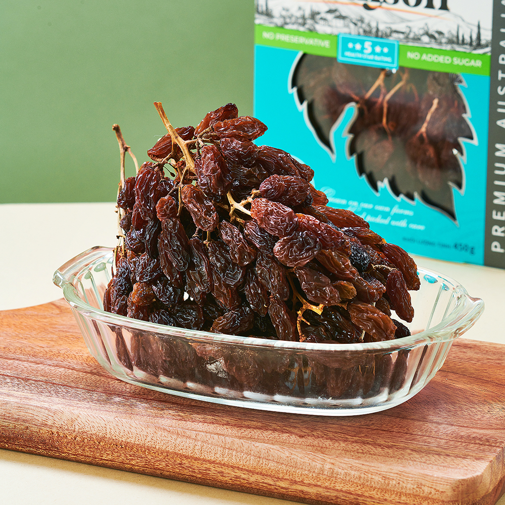 Nho khô nguyên cành Crimson nhập khẩu Úc (450g)