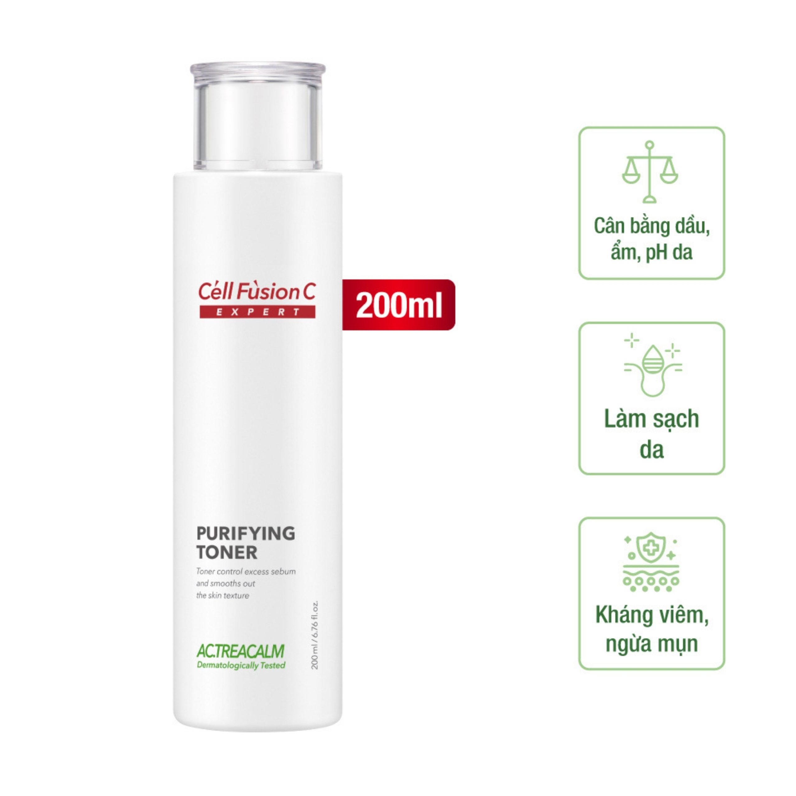 Nước cân bằng thanh khiết cho da dầu 200ml – Cell Fusion C Expert Purifying Toner